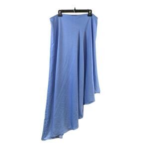 KLD Blue Asymmetrical Maxi Skirt Women’s L Floaty Festival Vibes